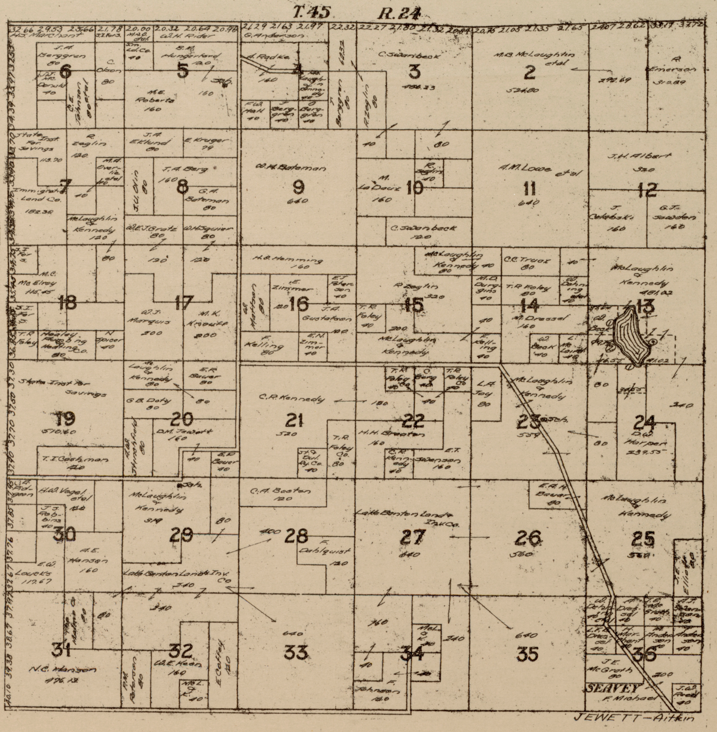 1916 Aitkin County Platbook