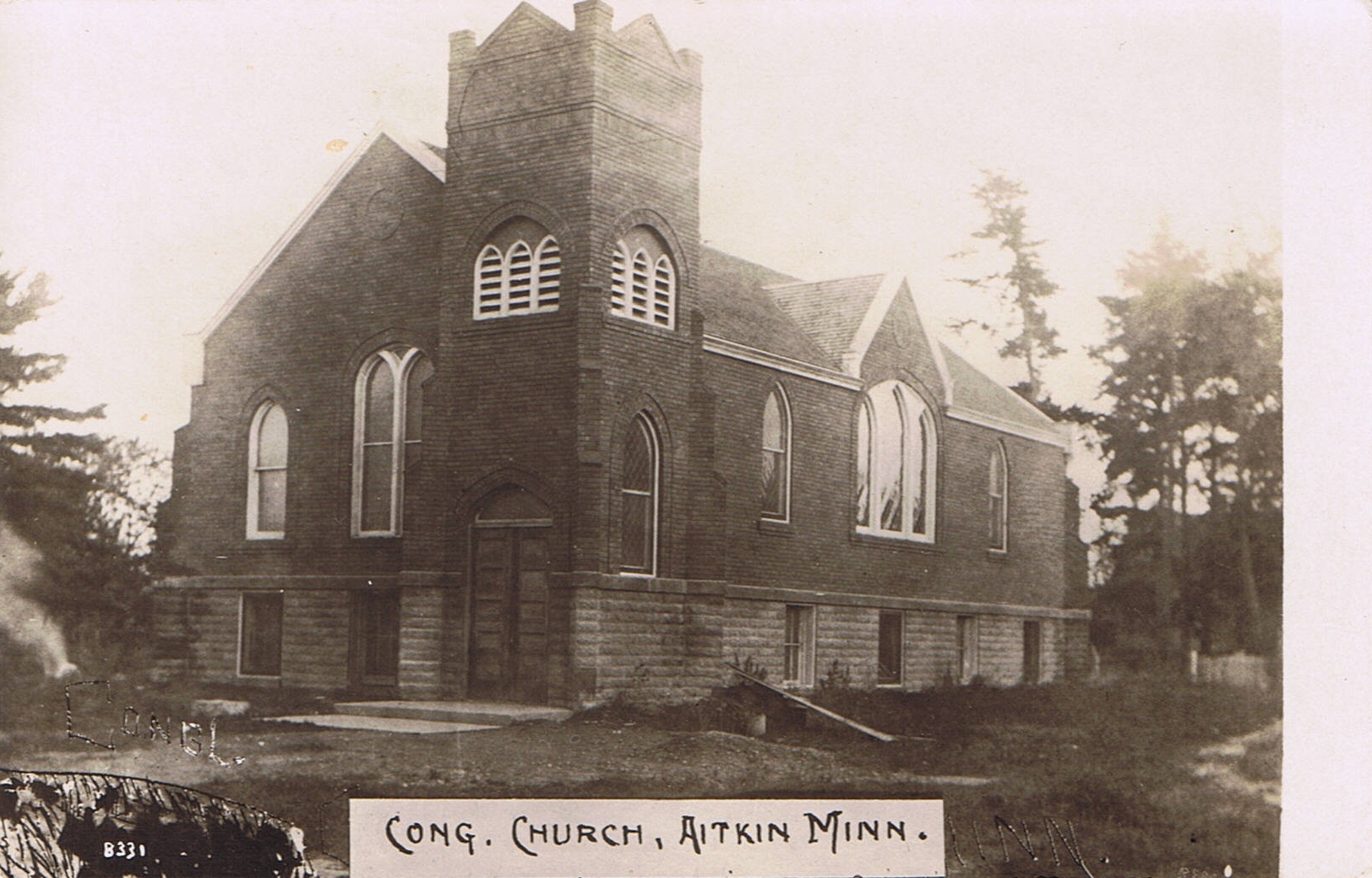 1914 First Congreational Church in Aitkin MN